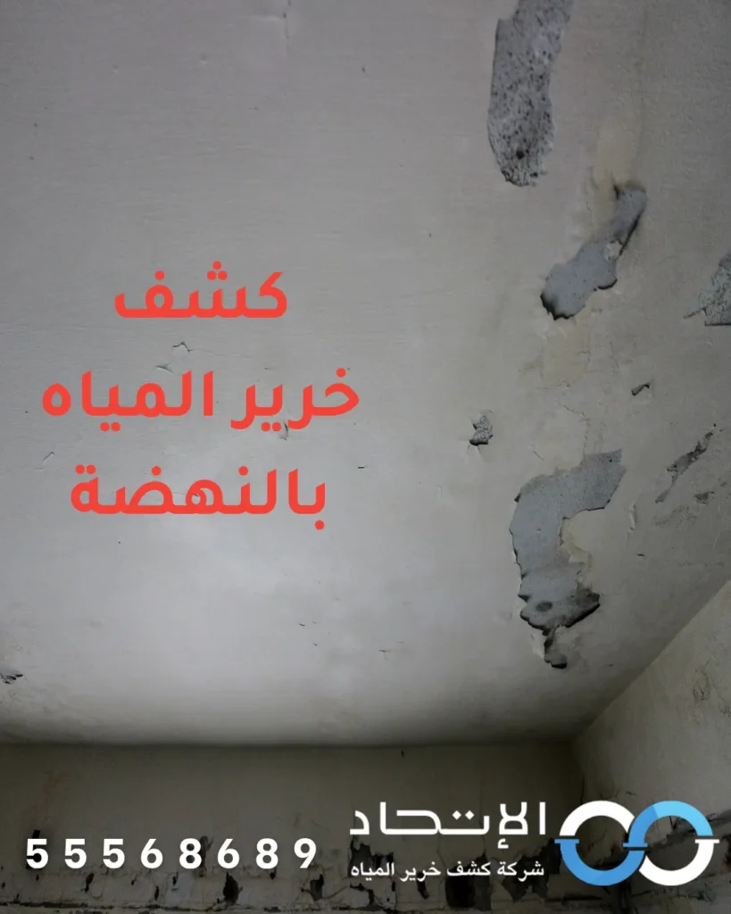 كشف خرير المياه بالنهضة داخل الجدران